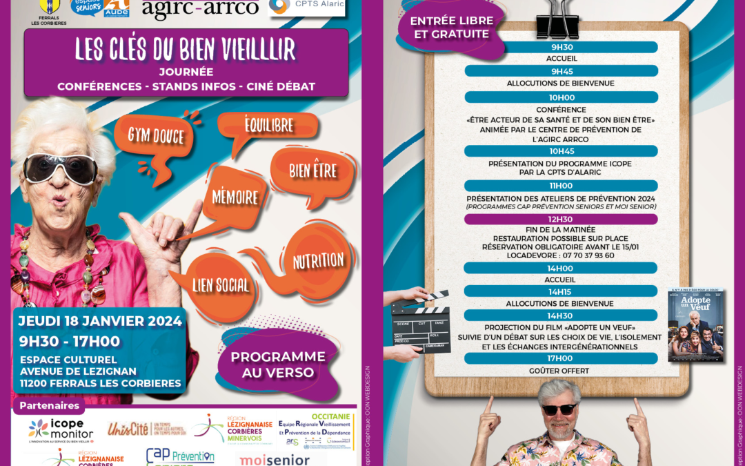 Journée seniors le Jeudi 18 Janvier 2024 à Ferrals les Corbières
