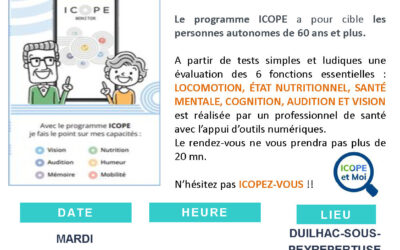 Journée d’évaluation ICOPE DUILHAC S/PEYREPERTUSE